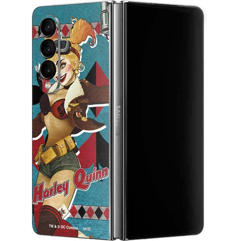 DC Comics Bombshells Harley Quinn Galaxy Z Fold4 5G Skin